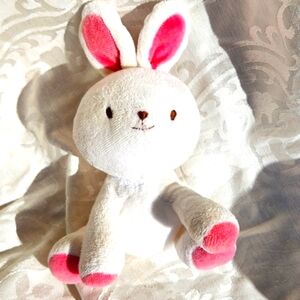 Carters bunny small white with pink ears